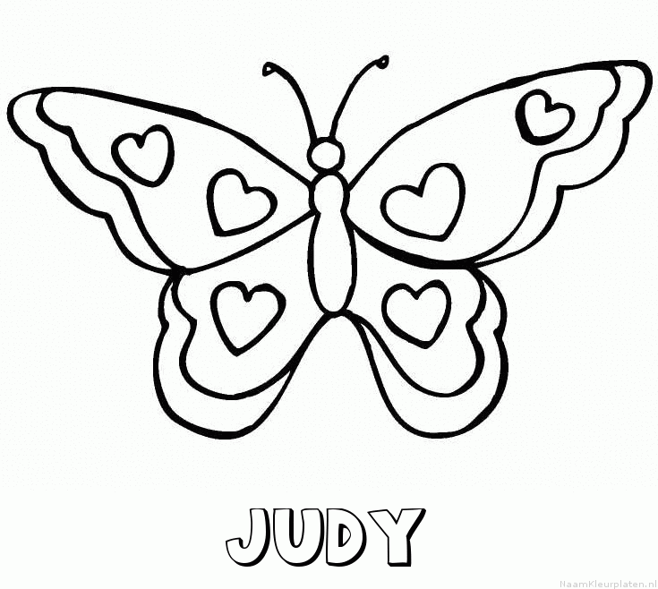Judy vlinder hartjes