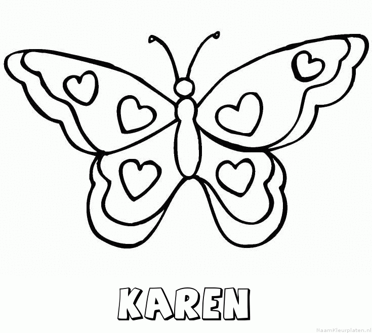 Karen vlinder hartjes