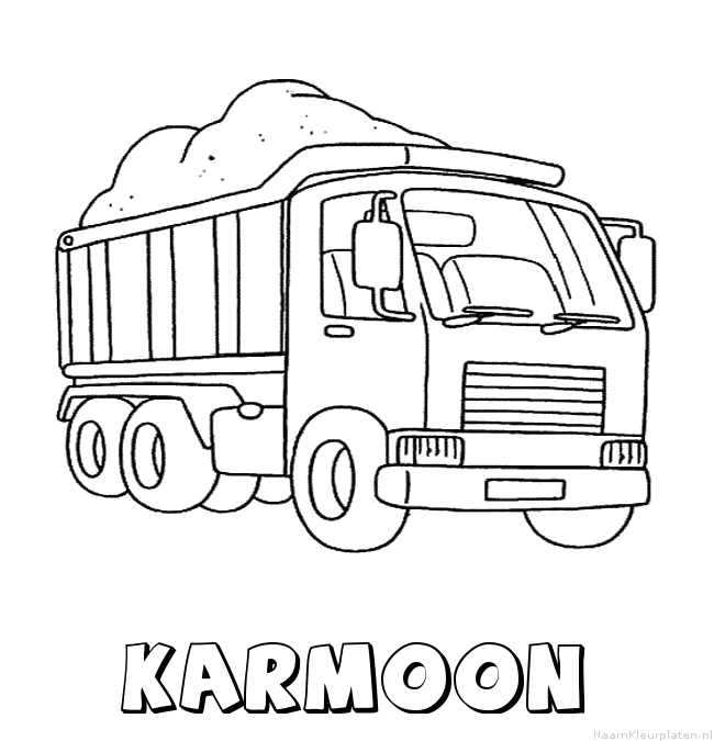 Karmoon vrachtwagen