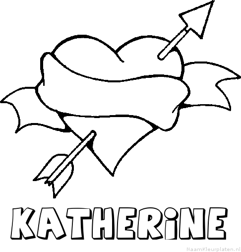 Katherine liefde kleurplaat