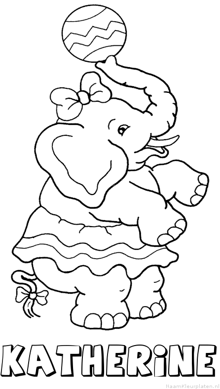 Katherine olifant kleurplaat