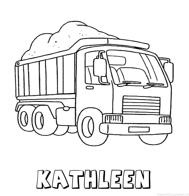 Kathleen vrachtwagen kleurplaat
