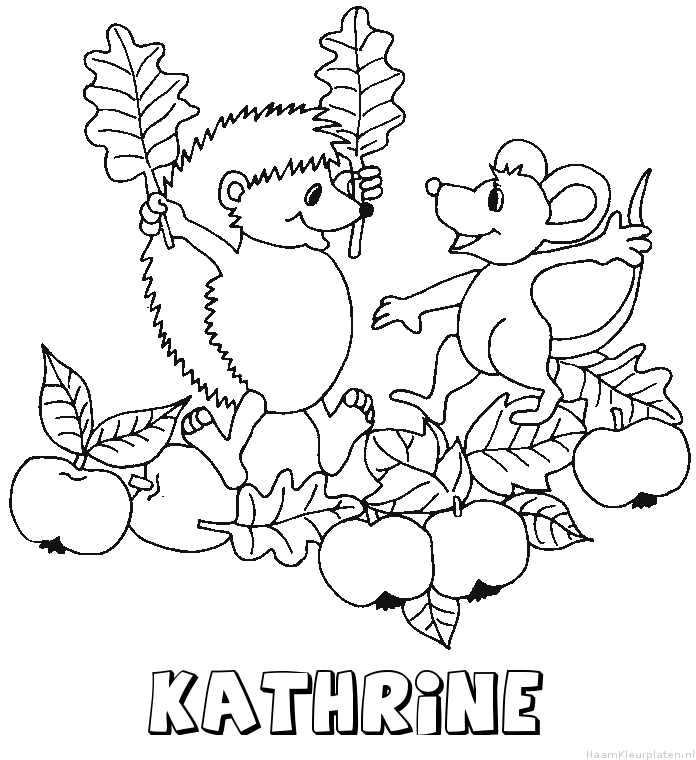 Kathrine egel kleurplaat