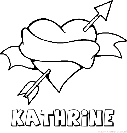 Kathrine liefde kleurplaat