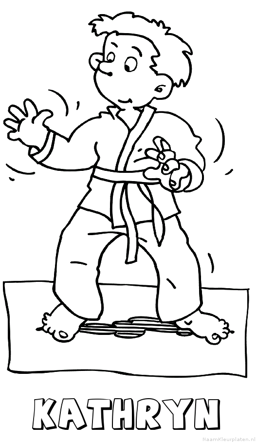 Kathryn judo kleurplaat