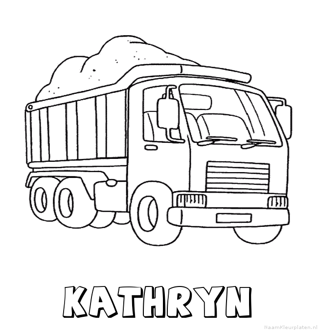 Kathryn vrachtwagen kleurplaat