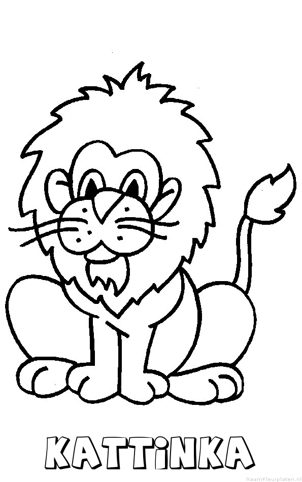 Kattinka leeuw kleurplaat