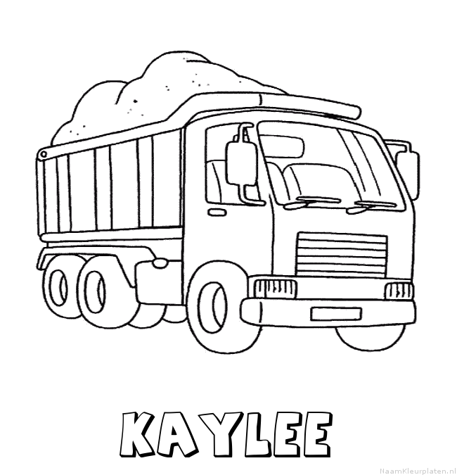 Kaylee vrachtwagen kleurplaat