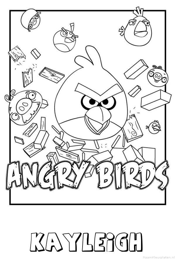 Kayleigh angry birds kleurplaat