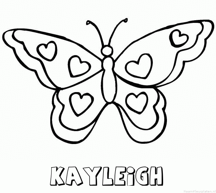 Kayleigh vlinder hartjes