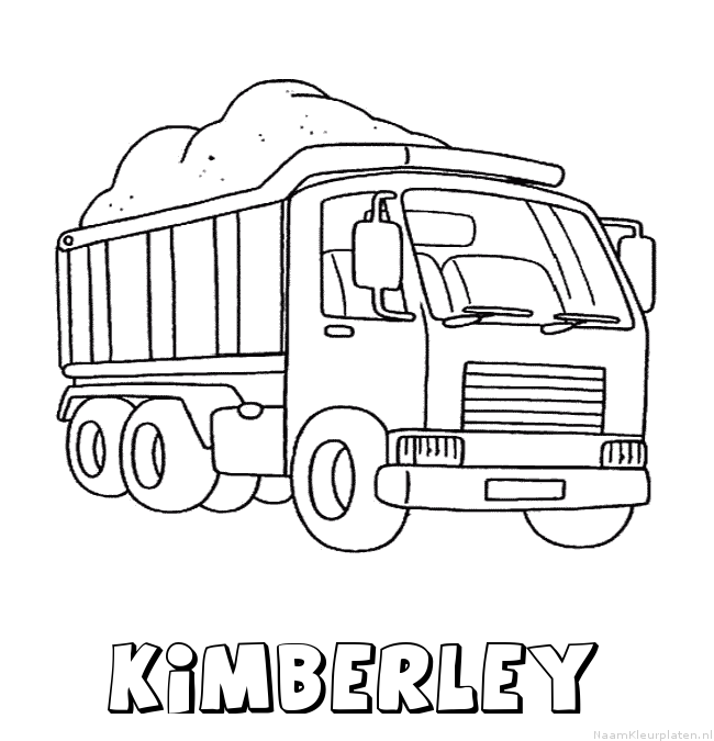 Kimberley vrachtwagen kleurplaat