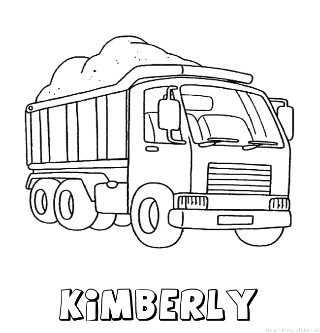 Kimberly vrachtwagen kleurplaat