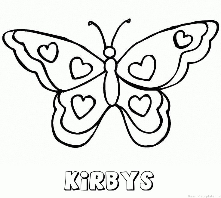 Kirbys vlinder hartjes