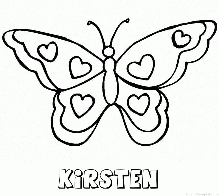 Kirsten vlinder hartjes