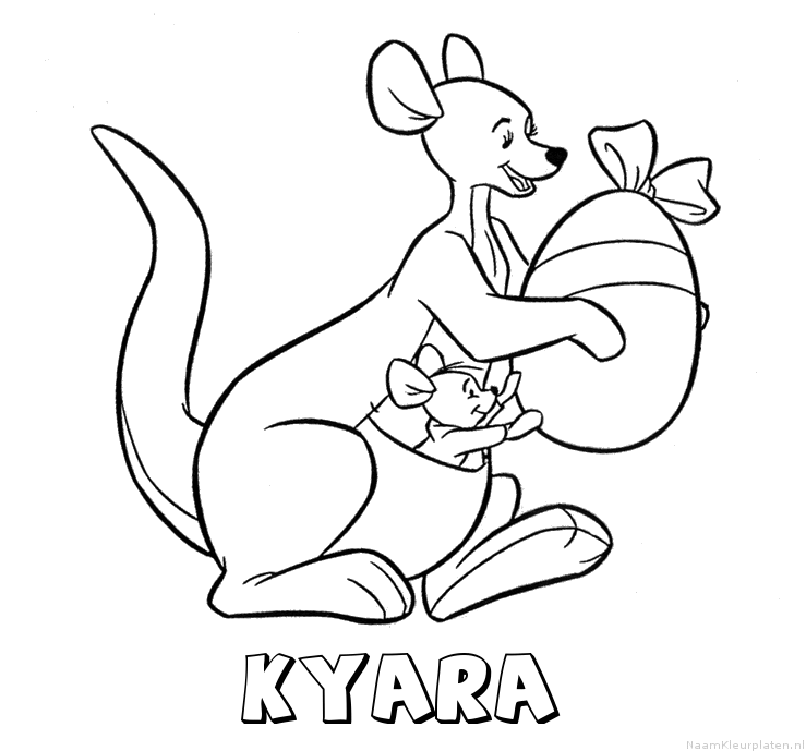 Kyara kangoeroe kleurplaat