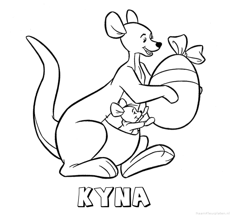 Kyna kangoeroe kleurplaat