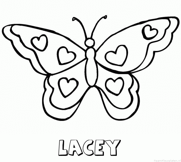 Lacey vlinder hartjes