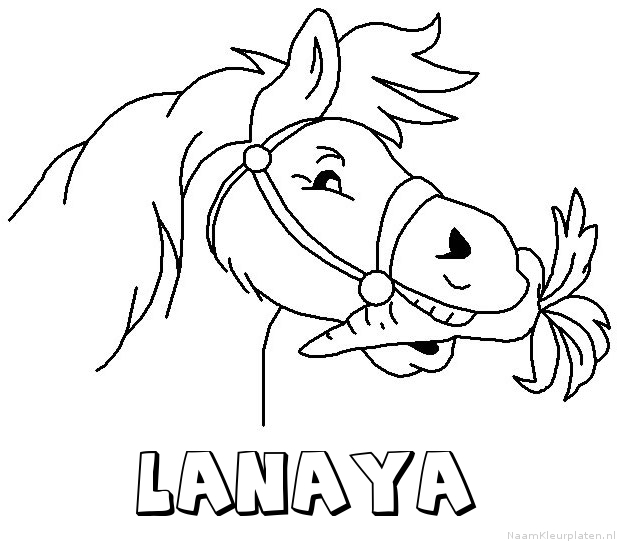 Lanaya paard van sinterklaas kleurplaat