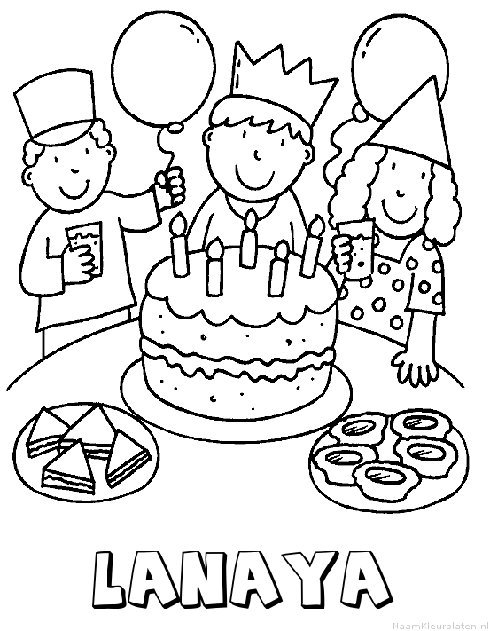 Lanaya verjaardagstaart