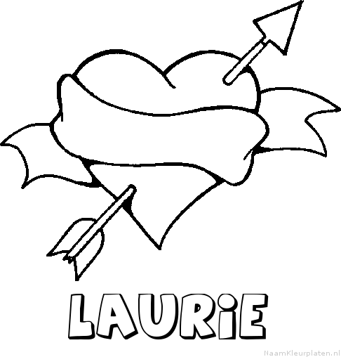 Laurie liefde kleurplaat