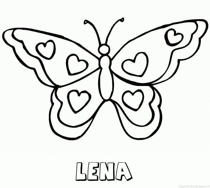 Lena vlinder hartjes