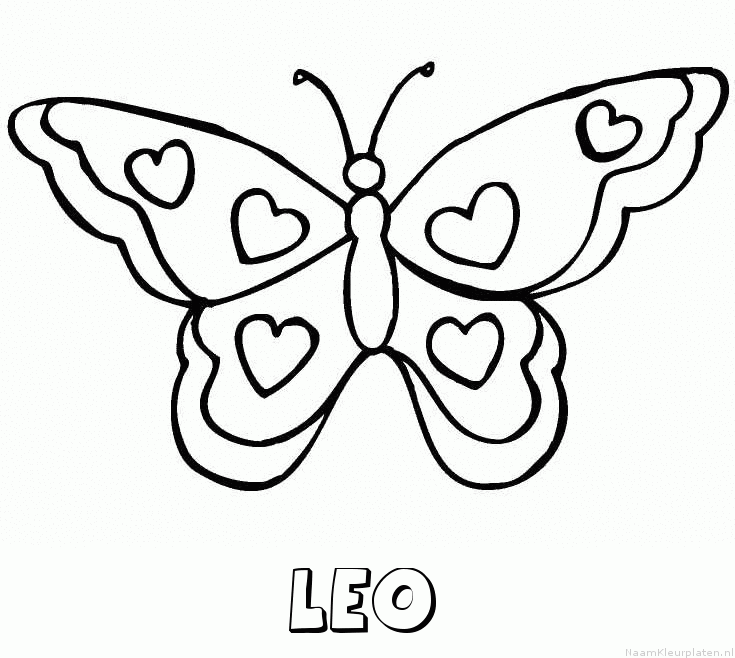Leo vlinder hartjes