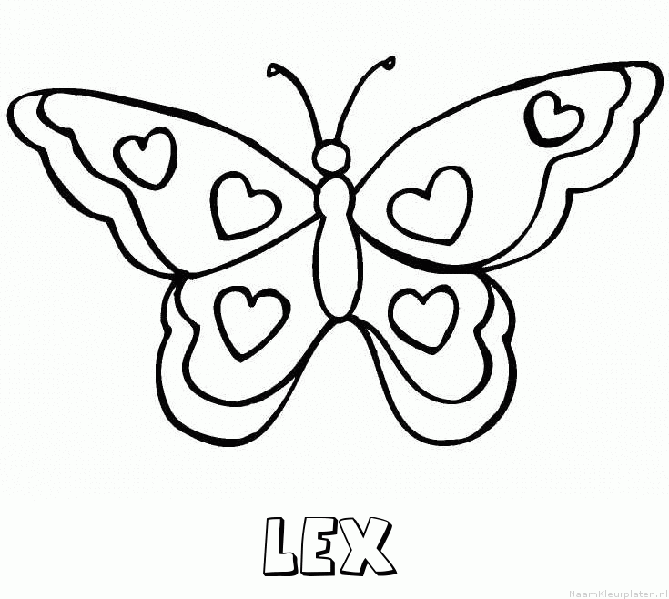 Lex vlinder hartjes