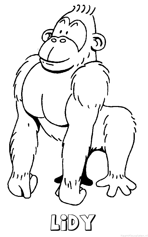 Lidy aap gorilla