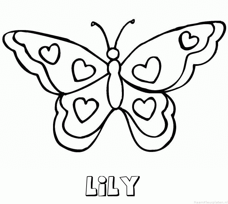 Lily vlinder hartjes