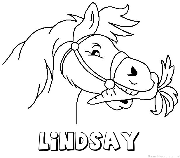 Lindsay paard van sinterklaas kleurplaat