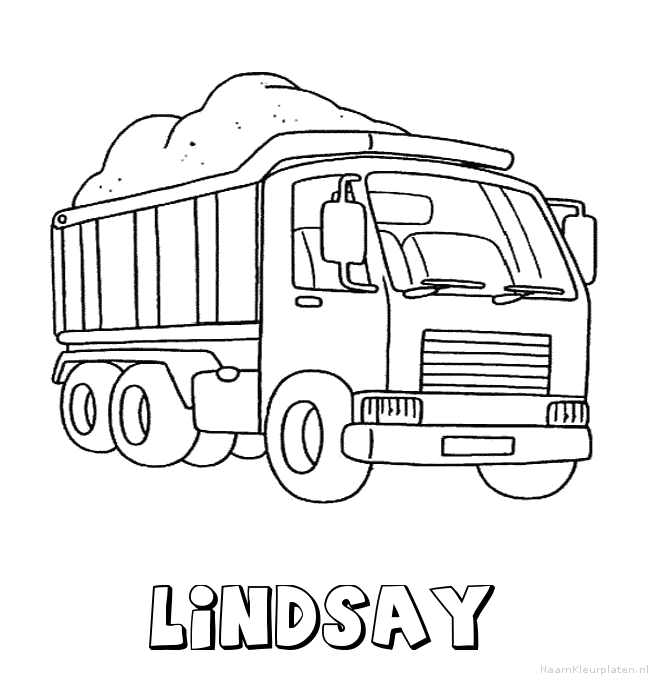 Lindsay vrachtwagen kleurplaat