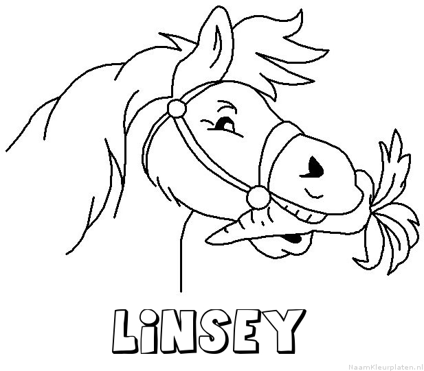 Linsey paard van sinterklaas kleurplaat