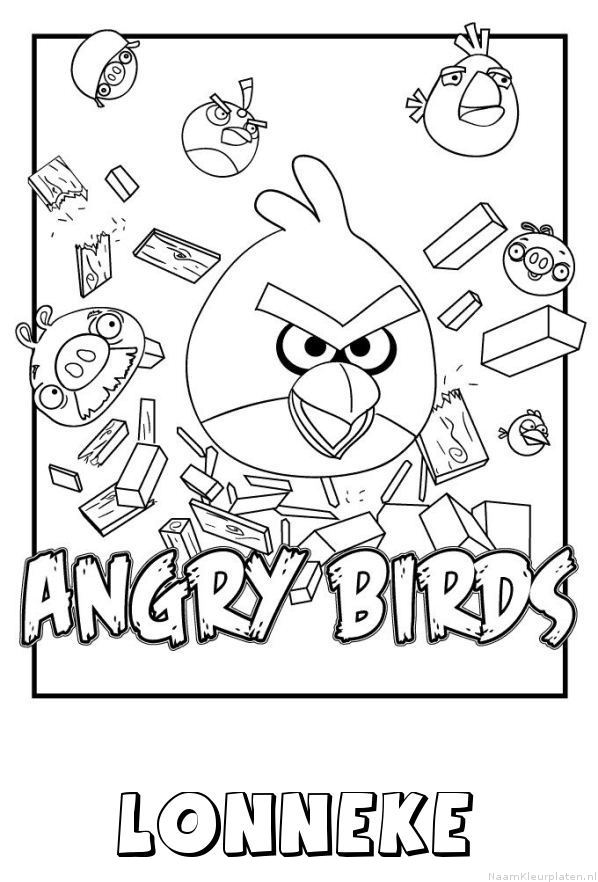 Lonneke angry birds kleurplaat