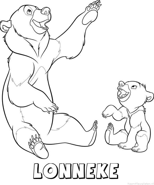 Lonneke brother bear kleurplaat