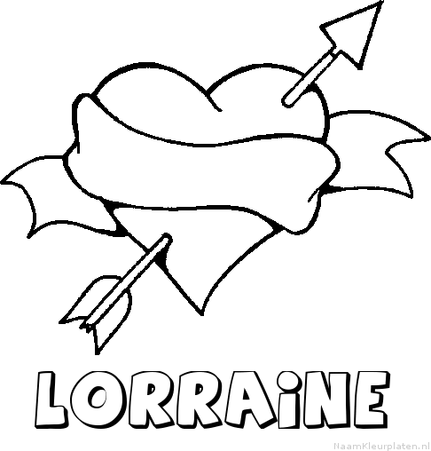 Lorraine liefde kleurplaat