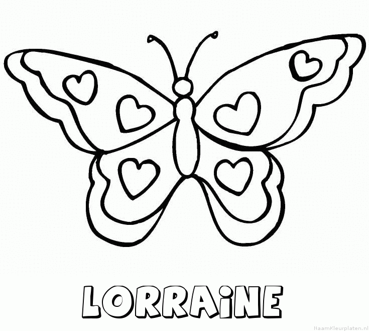 Lorraine vlinder hartjes