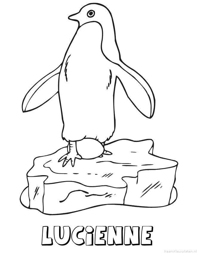 Lucienne pinguin kleurplaat