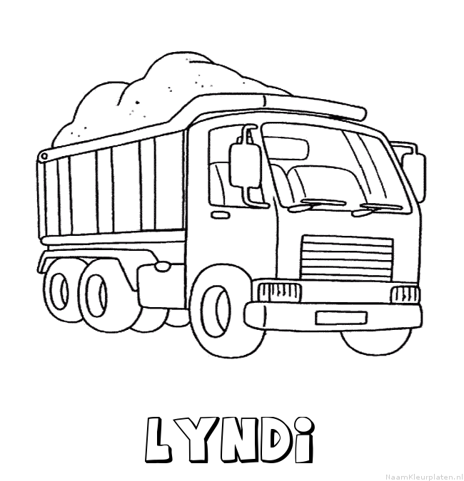 Lyndi vrachtwagen kleurplaat