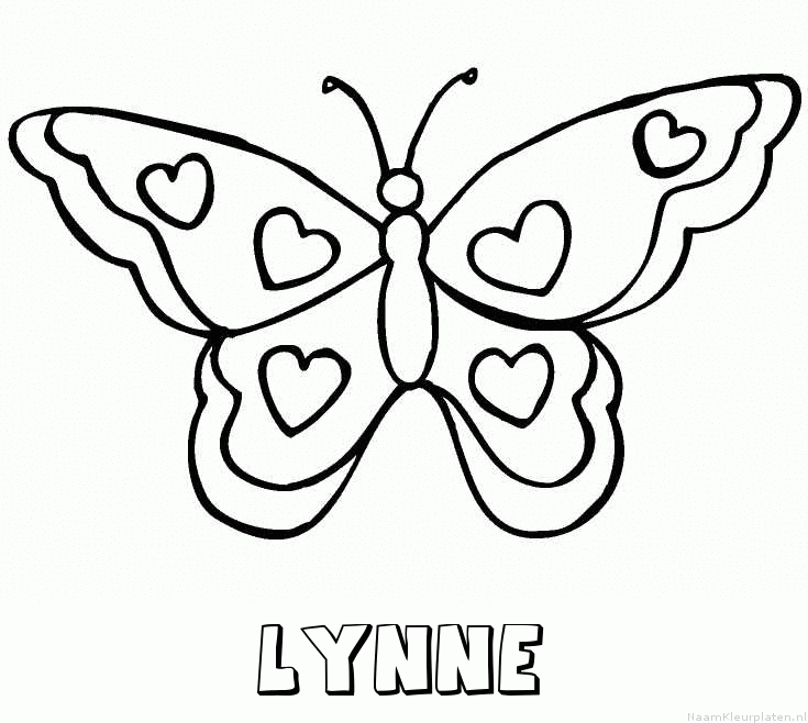 Lynne vlinder hartjes