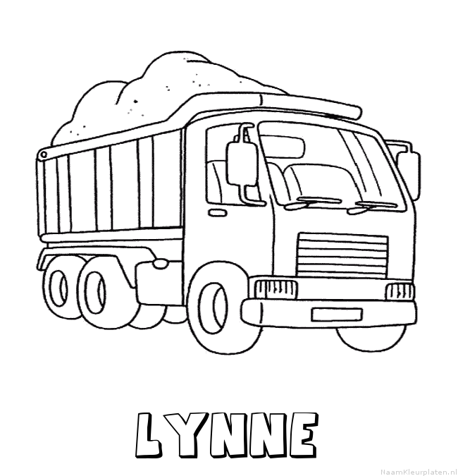 Lynne vrachtwagen kleurplaat