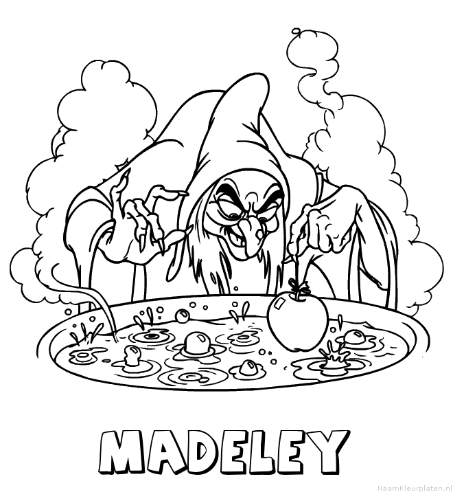 Madeley heks kleurplaat