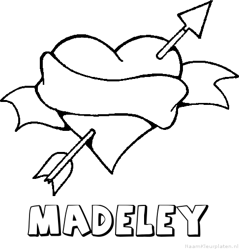 Madeley liefde kleurplaat
