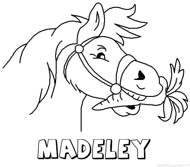 Madeley paard van sinterklaas kleurplaat