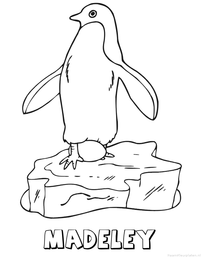 Madeley pinguin kleurplaat