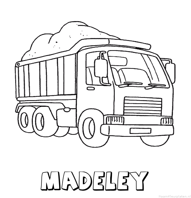 Madeley vrachtwagen kleurplaat