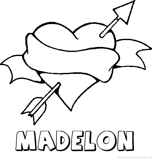 Madelon liefde kleurplaat