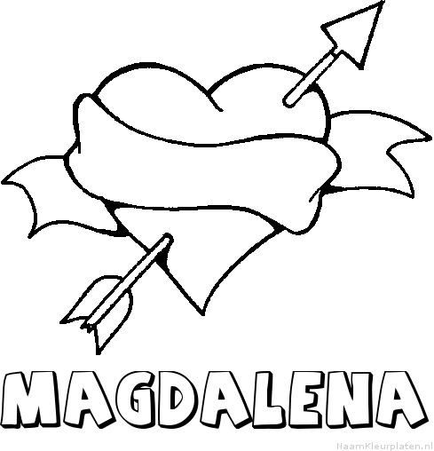 Magdalena liefde kleurplaat