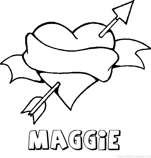 Maggie liefde kleurplaat