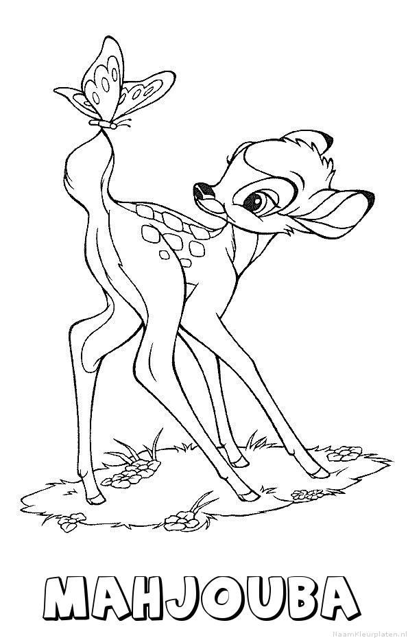 Mahjouba bambi kleurplaat