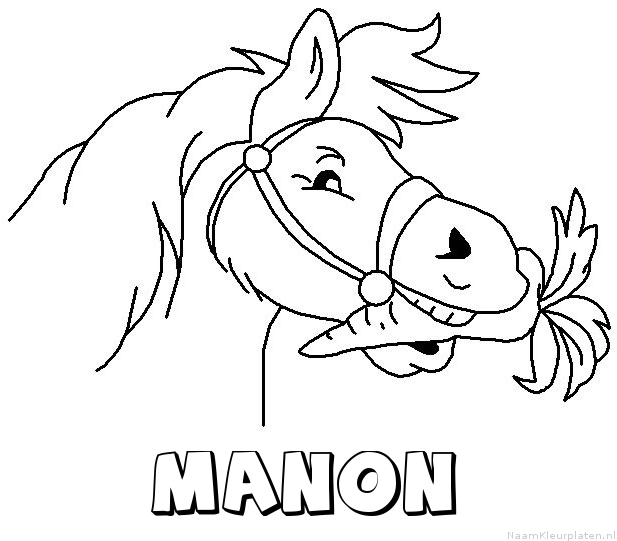 Manon paard van sinterklaas kleurplaat